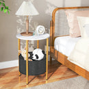 4-Tier Console Table 41 Inches Entryway Table with Storage Shelves by LJGDeals