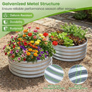 Round Galvanized Raised Garden Bed with Open-Ended Base by LJGDeals