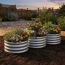 Round Galvanized Raised Garden Bed with Open-Ended Base by LJGDeals