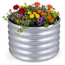 Round Galvanized Raised Garden Bed with Open-Ended Base by LJGDeals