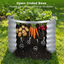 Round Galvanized Raised Garden Bed with Open-Ended Base by LJGDeals