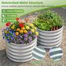 Round Galvanized Raised Garden Bed with Open-Ended Base by LJGDeals