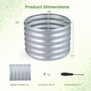 Round Galvanized Raised Garden Bed with Open-Ended Base by LJGDeals