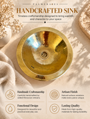 Round Sink - Round Hammered Brass Sink