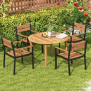 4-Person Large Round Outdoor Dining Table by LJGDeals