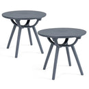 Round Patio Storage Side Table for Poolside and Balcony by LJGDeals