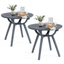 Round Patio Storage Side Table for Poolside and Balcony by LJGDeals