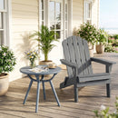Round Patio Storage Side Table for Poolside and Balcony by DirectDeals