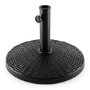 Patio Umbrella Base 22 lbs Resin Wicker Style by LJGDeals