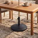 Patio Umbrella Base 22 lbs Resin Wicker Style by LJGDeals