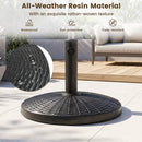 Patio Umbrella Base 22 lbs Resin Wicker Style by LJGDeals