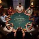 Round Poker Mat for Texas Hold'em 47" with Carrying Bag for 8-Player by LJGDeals