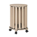 Round Portable Wood Nesting Stools with Locking Casters by LJGDeals