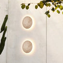 Yellow Travertine Round Wall Lamp