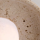 Round Travertine Wall Lamp