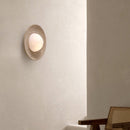 Round Travertine Wall Lamp