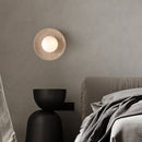 Round Travertine Wall Lamp