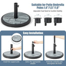 35lbs Umbrella Base with Built-in Cement by LJGDeals