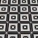 MSI Rhombix Nero Polished Marble Mosaic Tile 12"x12"