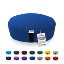 Zafu Meditation Cushion yoga pillow - Cotton & Organic Buckwheat Hull filling, Made in USA