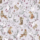 Enchanted Woodland Wallpaper - Storybook Animals & Florals