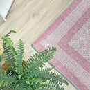 Alfa Rich Mauve Lilac Washable Area Rugs for Living Room Bedroom Kitchen Cotton Rug