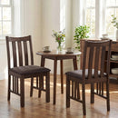 Rubber Wood Dining Chairs Side Chairs Set of 2 with Slat Back by LJGDeals