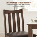 Rubber Wood Dining Chairs Side Chairs Set of 4 with Slat Back by LJGDeals