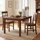 Rubber Wood Dining Chairs Set of 2 with High Backrests by DirectDeals