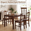Rubber Wood Dining Chairs Set of 2 with High Backrests by LJGDeals