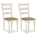 Dining Chairs Set of 2 with Padded Linen Seat by LJGDeals
