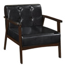 Rubber Wood Frame Accent Chair with Armrest for Living Room by LJGDeals