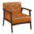 Rubber Wood Frame Accent Chair with Armrest for Living Room by LJGDeals