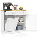 Kitchen Tilt Out Trash Cabinet with 2 Drawers and Adjustable Shelf by LJGDeals