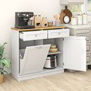 Kitchen Tilt Out Trash Cabinet with 2 Drawers and Adjustable Shelf by LJGDeals