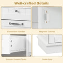 Kitchen Tilt Out Trash Cabinet with 2 Drawers and Adjustable Shelf by LJGDeals