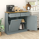 Kitchen Tilt Out Trash Cabinet with 2 Drawers and Adjustable Shelf by LJGDeals