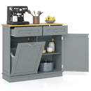 Kitchen Tilt Out Trash Cabinet with 2 Drawers and Adjustable Shelf by LJGDeals