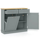 Kitchen Tilt Out Trash Cabinet with 2 Drawers and Adjustable Shelf by LJGDeals