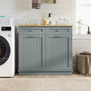 Kitchen Tilt Out Trash Cabinet with 2 Drawers and Adjustable Shelf by LJGDeals