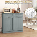 Kitchen Tilt Out Trash Cabinet with 2 Drawers and Adjustable Shelf by LJGDeals