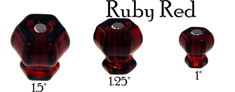 Glass Knob, Hex-Shaped