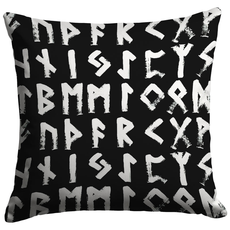 "Elder Futhark Runes" Throw Pillow