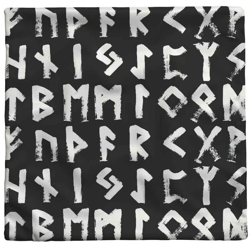 "Elder Futhark Runes" Throw Pillow