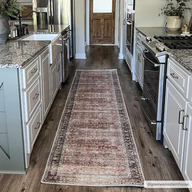 Anahawan Persian Style Washable Rug