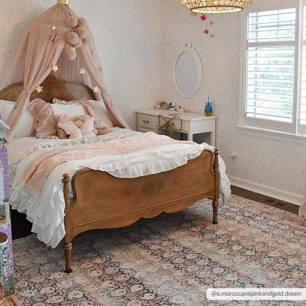 Rust Maligaya Distressed Washable Area Rug, photo 3 of 22