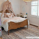 Rust Maligaya Distressed Washable Area Rug