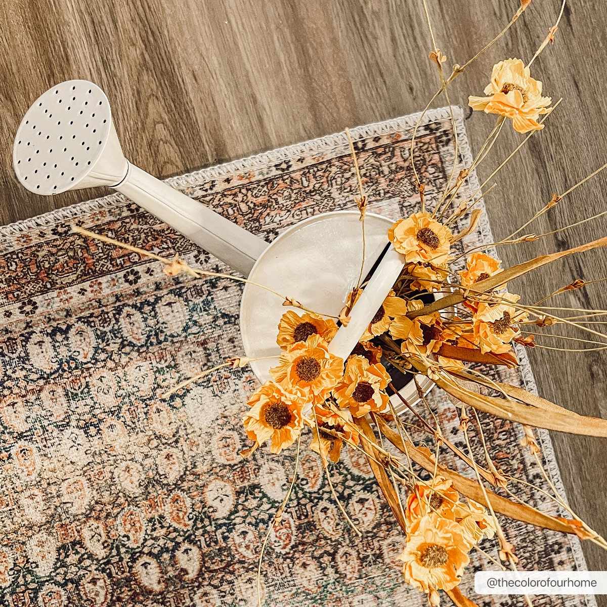 Rust Maligaya Distressed Washable Area Rug, photo 8 of 22