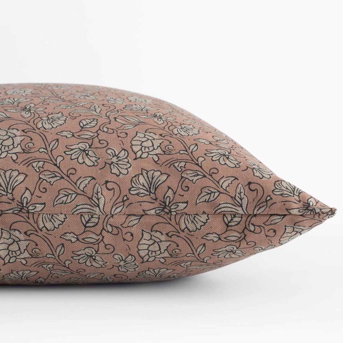Odette Terracotta Botanical Pillow Cover, photo 3 of 6