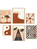 Terracotta gallery wall